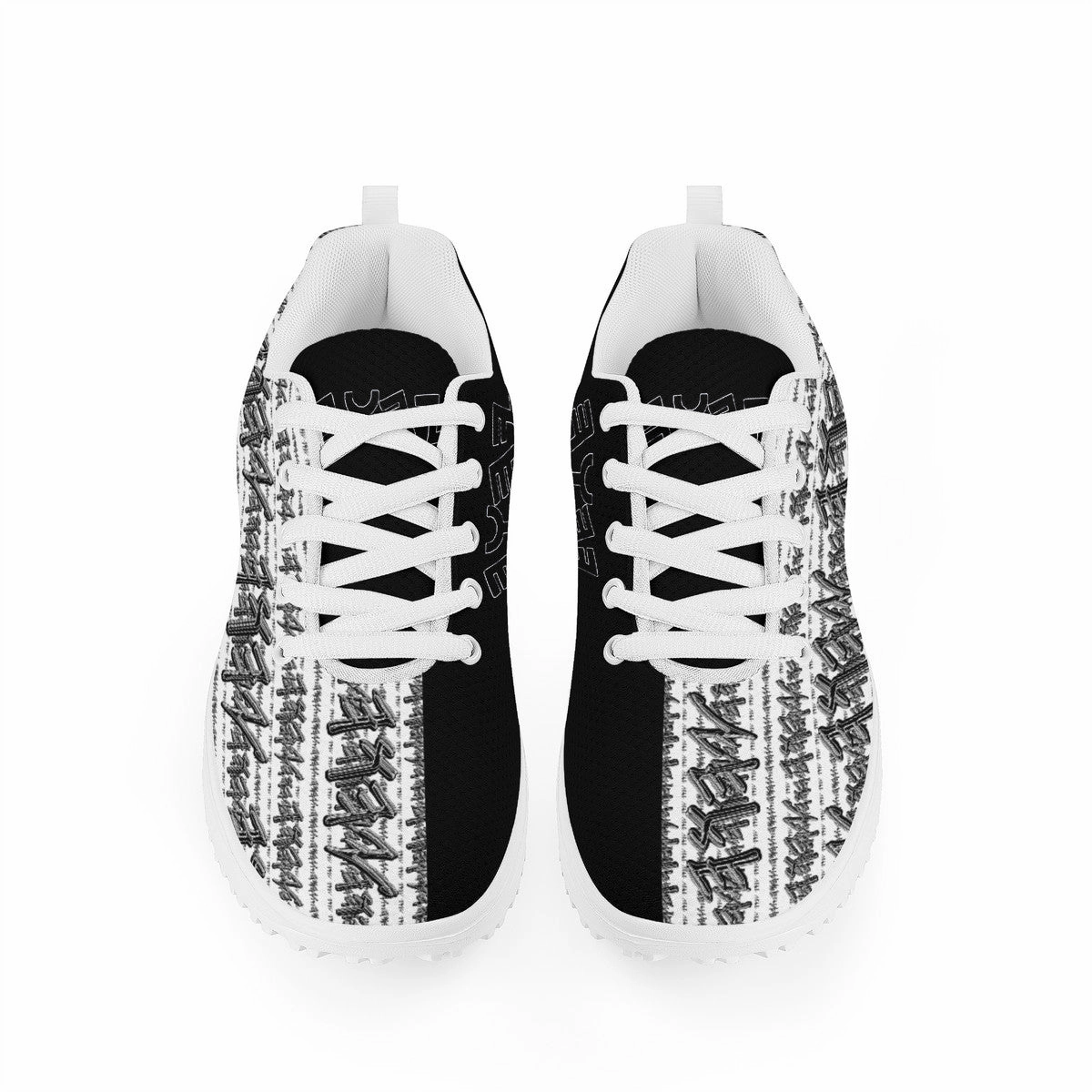 Most High God - Yahuah 01-01 White Ladies Mesh Heightened Rocking Sneakers Plantar Fascia Running Shoes