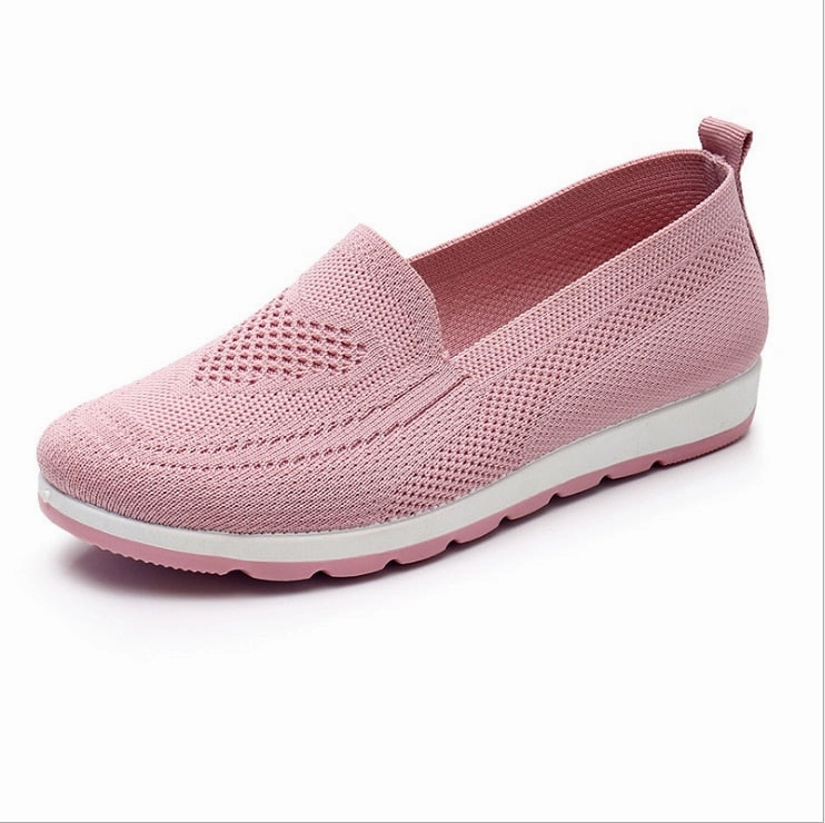 Flat Rock Climbing Shoes Mothers shoes, fabric loafers for women, casual sneakers for spring and summer, flat heels, breathable flat shoes