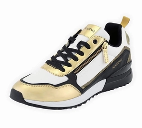 Mazino Spinel Zipper Jogger with Swirl Detail Gold Sneakers - Men Casual Belk Shoes