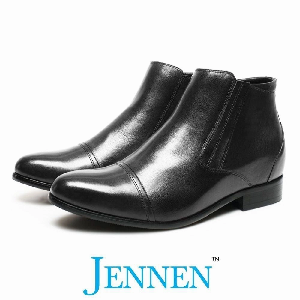 Corral Fringe Boots Mr. Ferras Black 8cm | 3.2 inches Taller Formal Elevator Boots