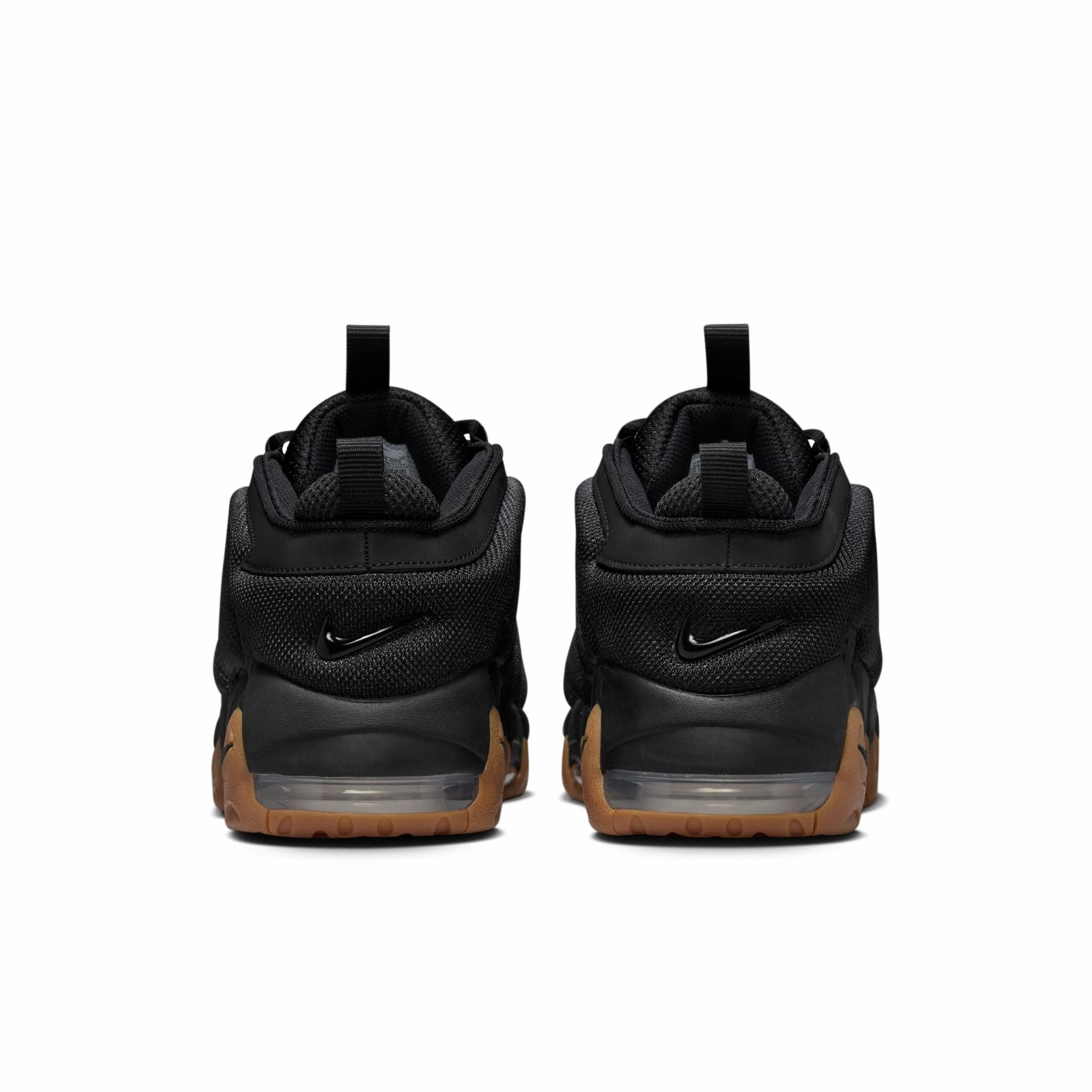 MENS NIKE AIR MORE UPTEMPO LOW (BLACK/GUM MED BROWN) Asics Paris Shoes
