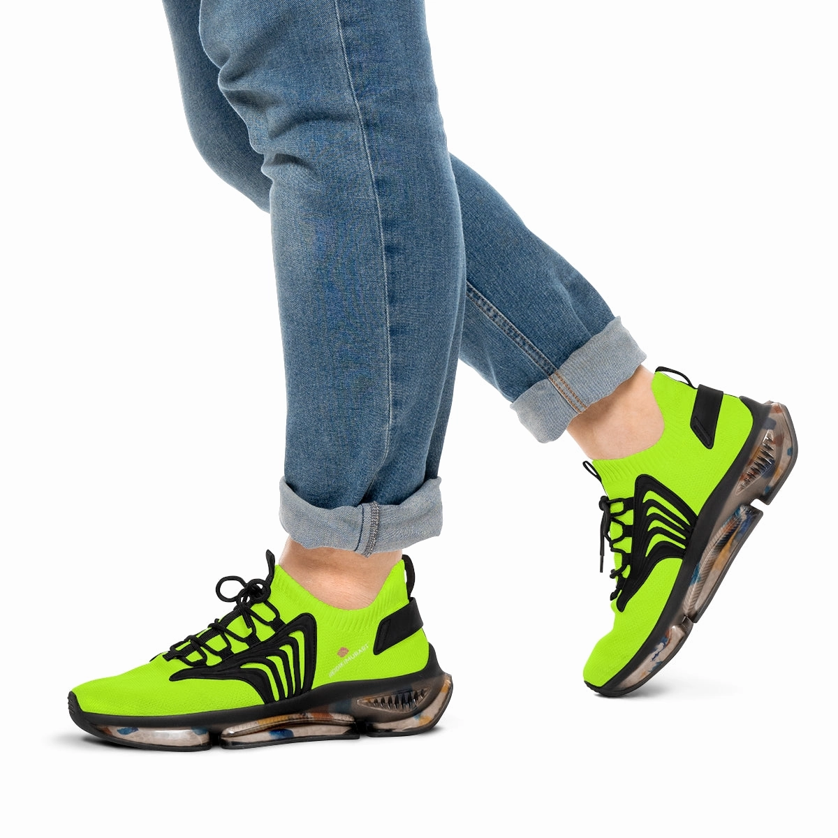 Neon Green Color Men's Shoes, Best Green Color Premium Comfy Men's Mesh Sports Sneakers Shoes Footwear Walmart Steel Toe Boots