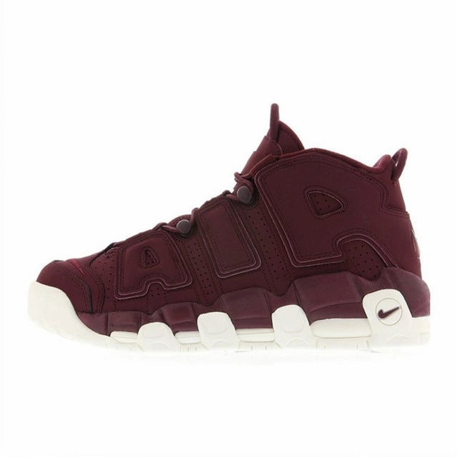 New Arrival Authentic Nike 2018 Hot Sell Air More Uptempo Men's Breathable Basketball Shoes Sports Sneakers Asics Shoe Label