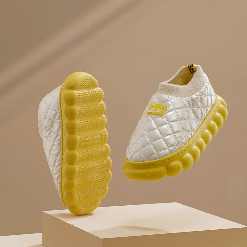 New Arrival Women&#39;s Winter Shoes Solid Plaid Thick Soled Home Slippers Mixed Colors Female&#39;s Down Slippers Waterproof Slippers Waterproof Shoes Breathable