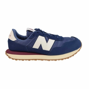 New Balance 237 Big Kids' Shoes Blue-Dark Red-Cream New Balance Gym Shoes