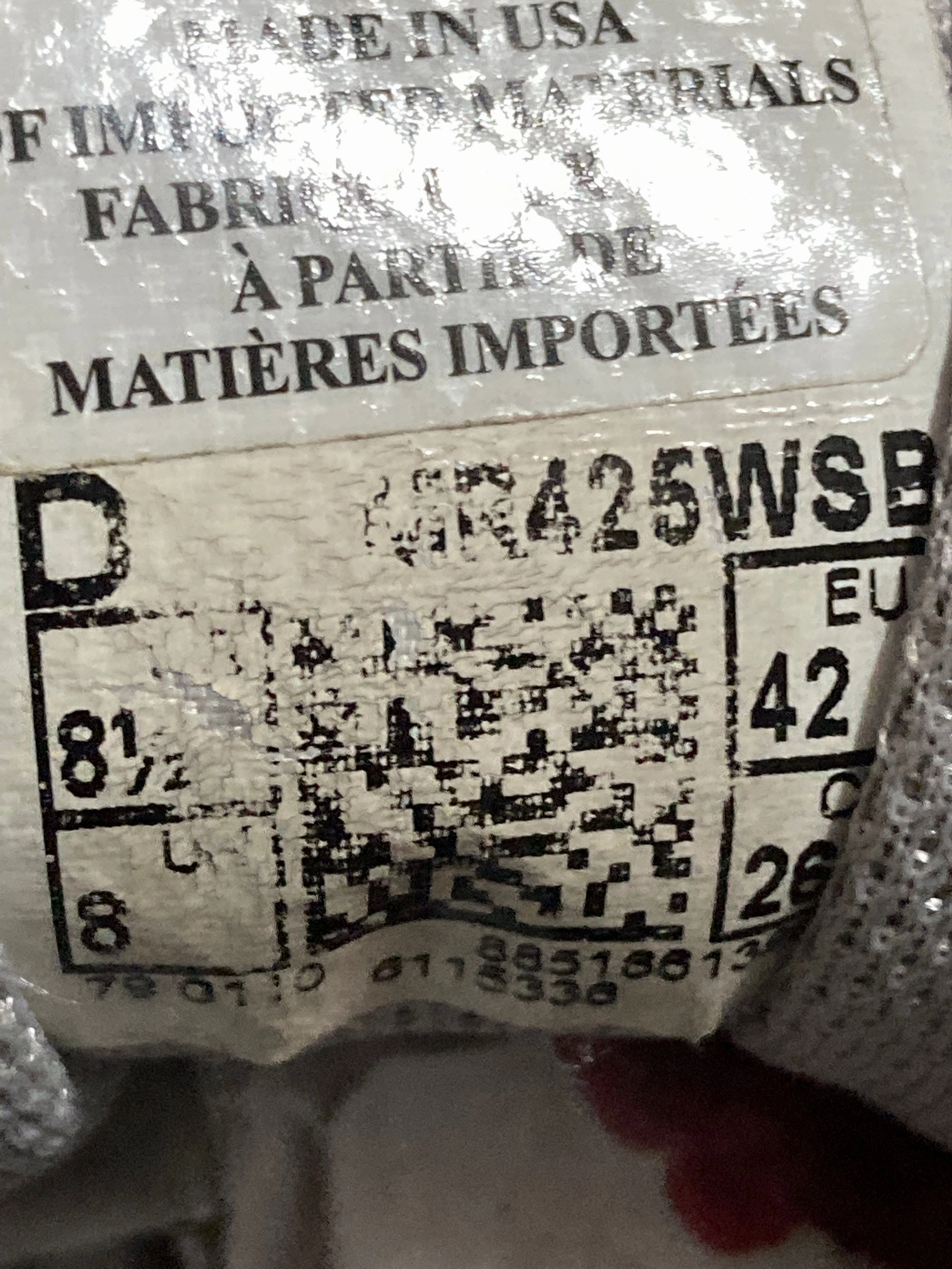 Finish Line New Balance NEW BALANCE 425 Men Size 8.5D Running Training Shoes Sneakers Silver & Blue