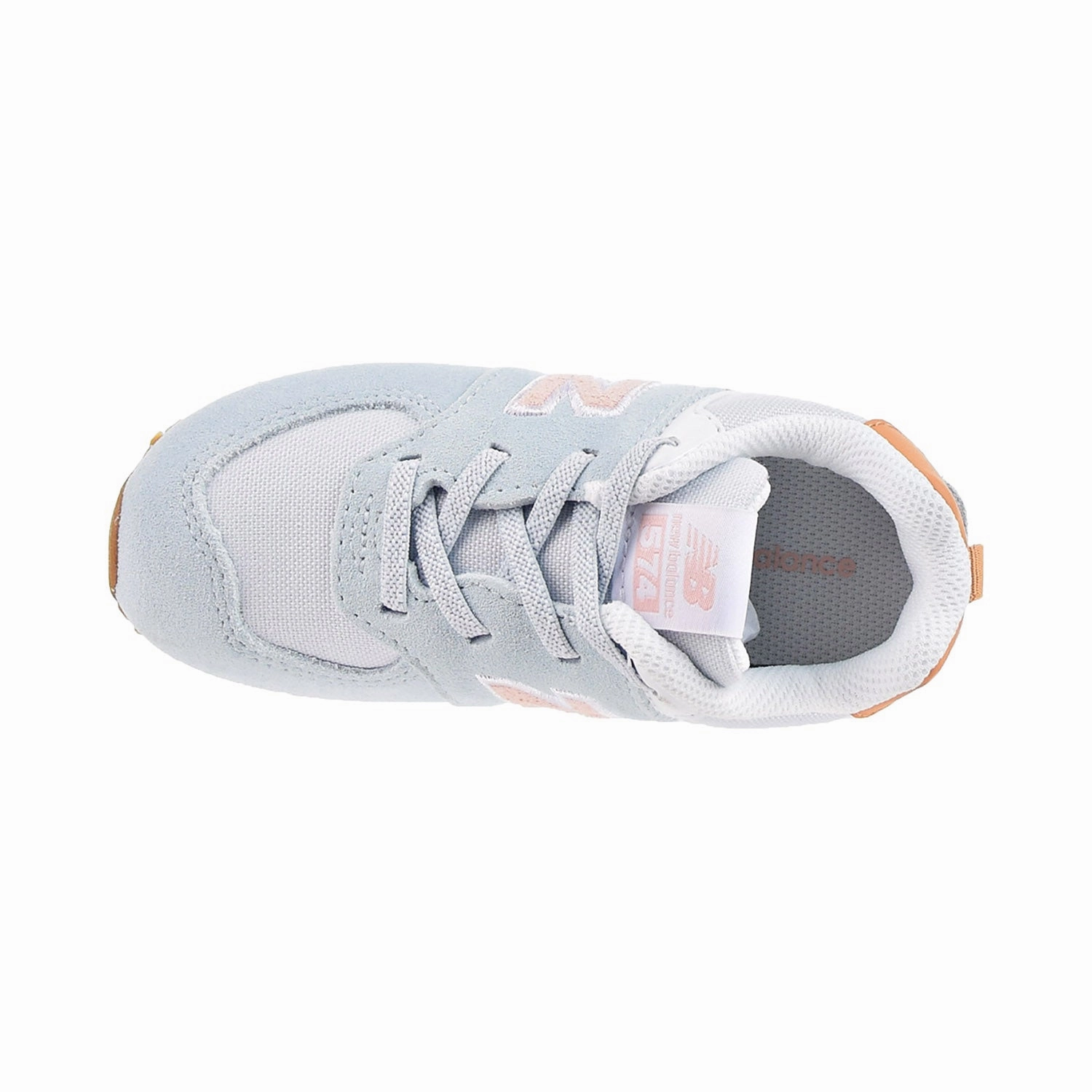 New Balance 574 Bungee Toddler's Shoes Morning fog-Pink haze New Balance Lifestyle