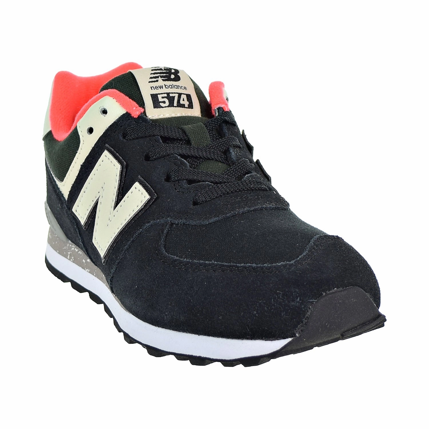 New Balance 574 Classic Big Kid's Shoes Black/Flame New Balance Mr 530