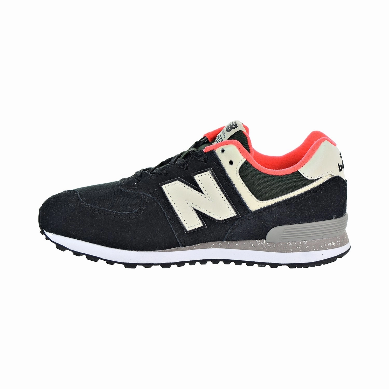 New Balance 574 Classic Big Kid's Shoes Black/Flame New Balance 1080 Version 14
