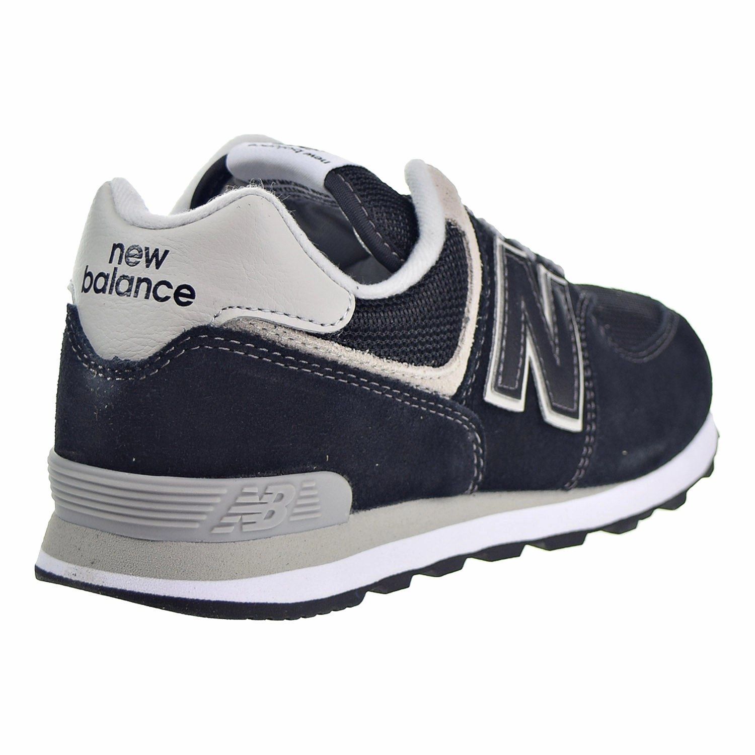 New Balance 574 Core Big Kid's Shoes Black/Grey New Balance In Beige