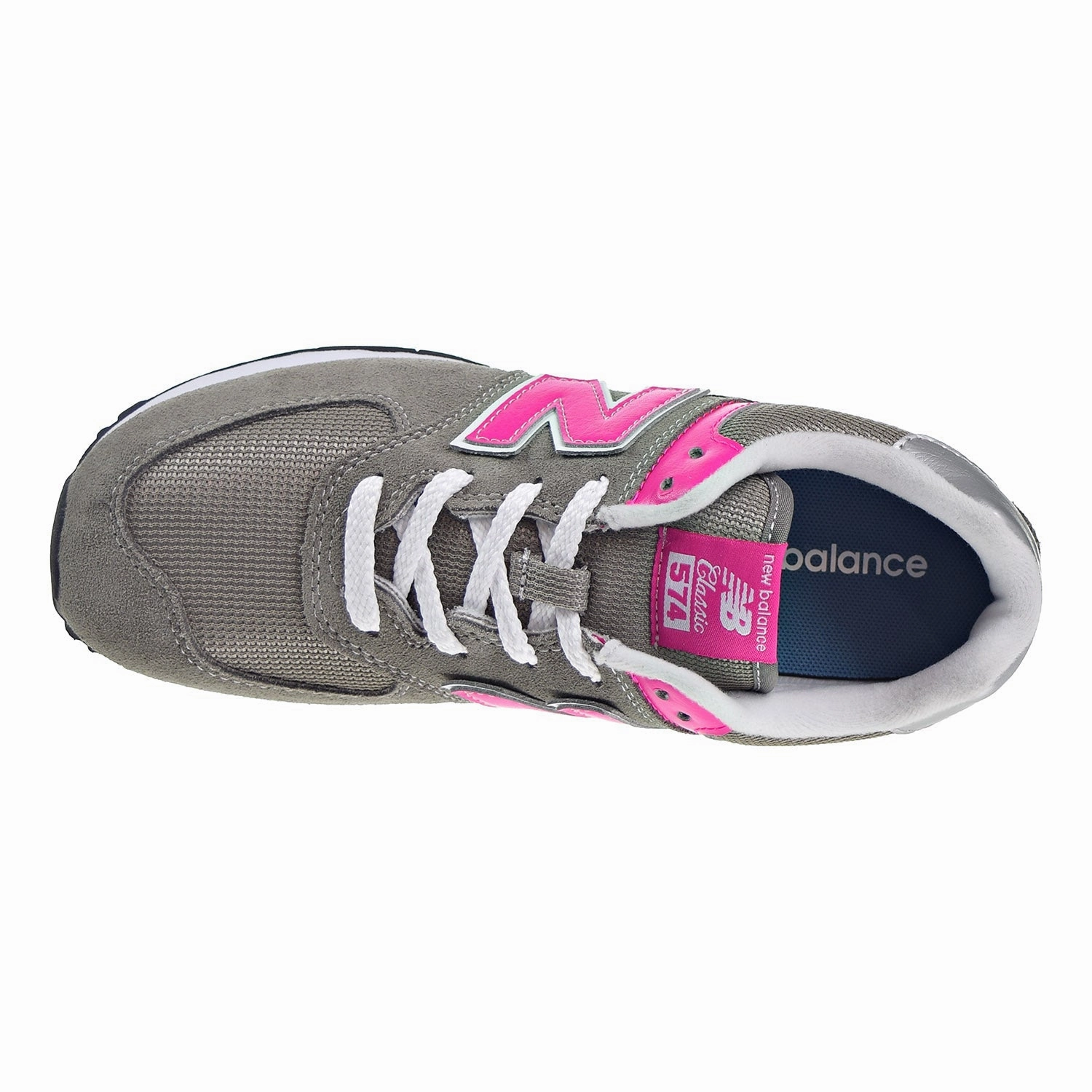 New Balance 574 Core Big Kid's Shoes Grey/Pink New Balance 3447 Zip