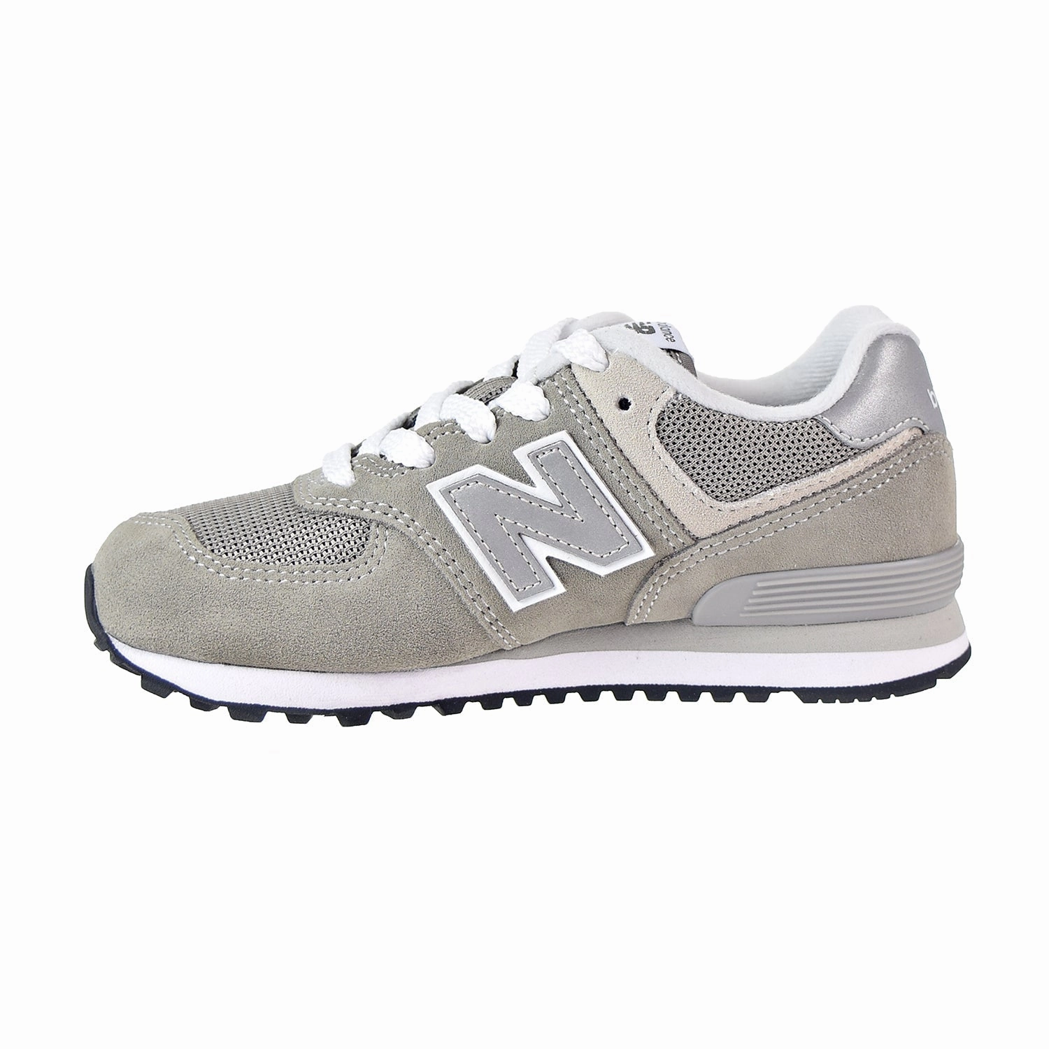 New Balance Black Leather Shoes New Balance 574 Core Little Kid's Shoes Grey/Grey