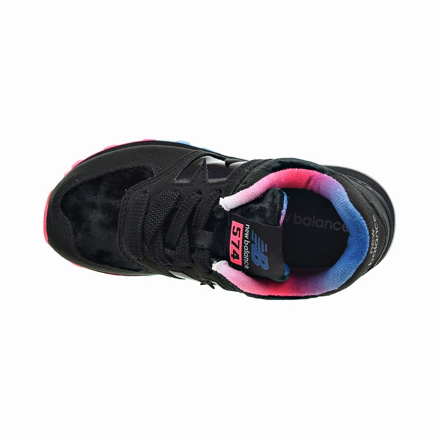 New Balance 574 Little Kids' Shoes Black-Pink-Blue New Balance Dmv 990