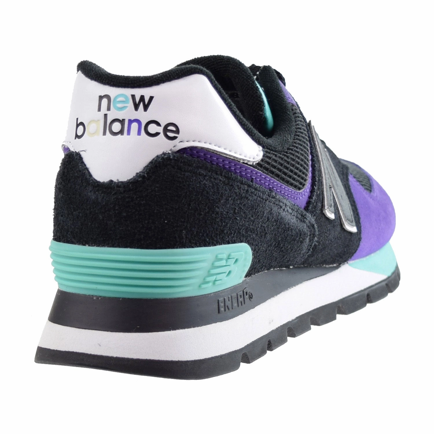 New Balance 574 Men's Shoes Rugged Black-Prism Purple 9060 Rain Cloud New Balance