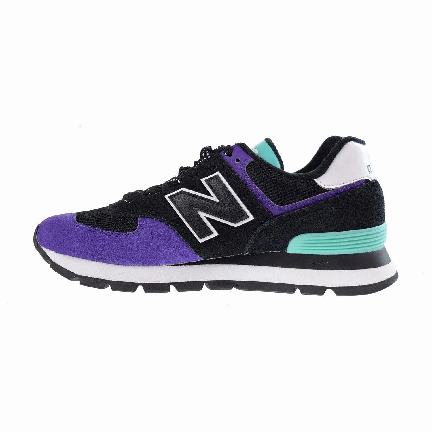 New Balance 574 Men's Shoes Rugged Black-Prism Purple New Balance Cooper Flagg Shoes