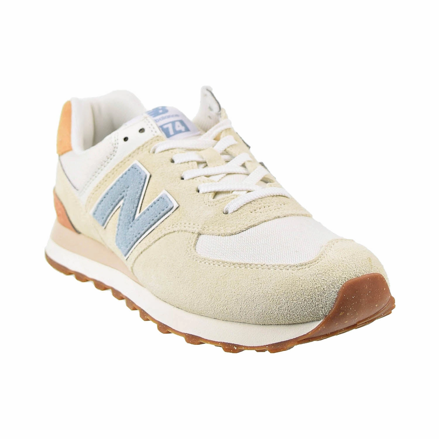 New Balance 574 Men's Shoes Sea Salt-Ocean Haze New Balance 574 White Navy