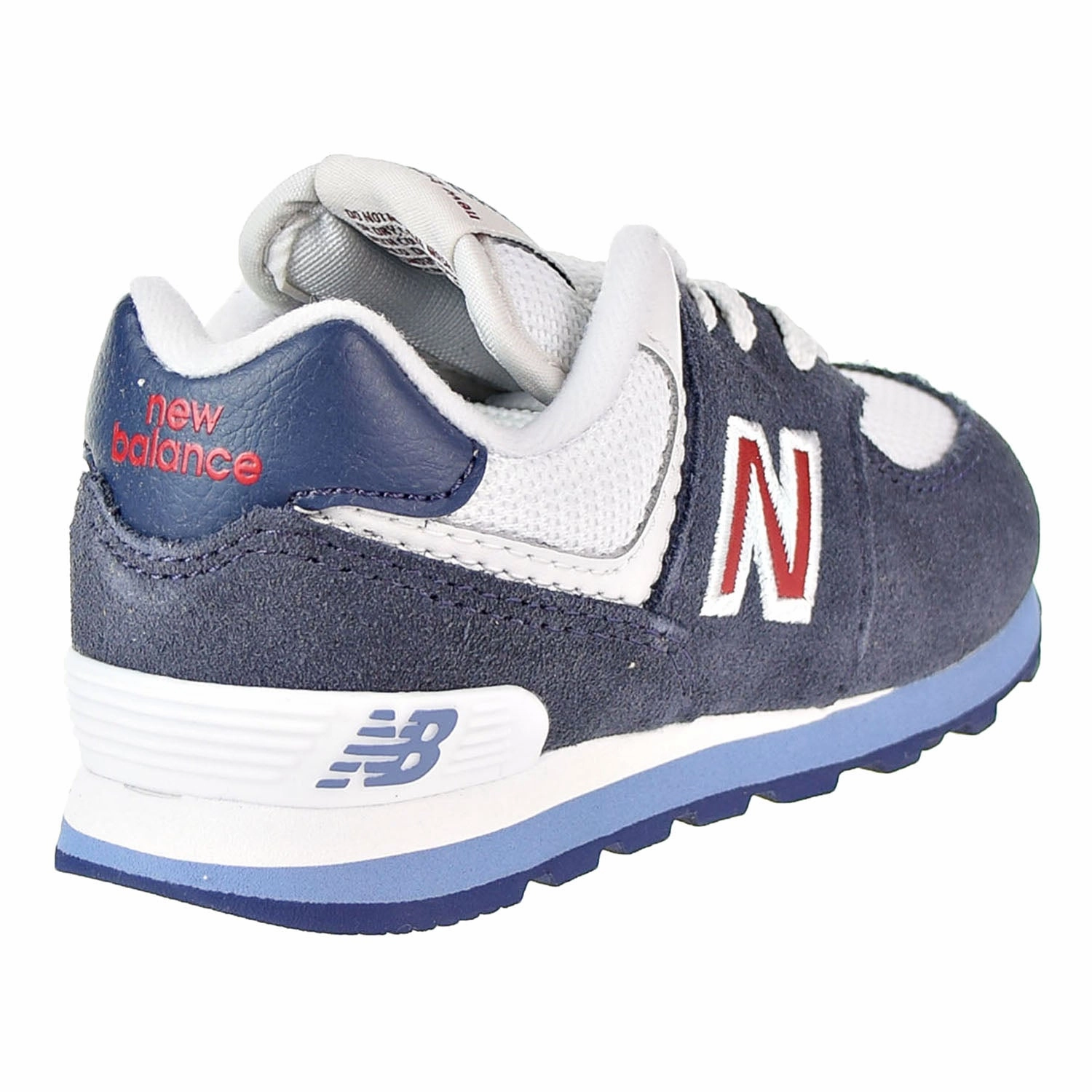 997 New Balance Mens New Balance 574 Serpent Luxe Toddler's Shoes Navy Blue/White