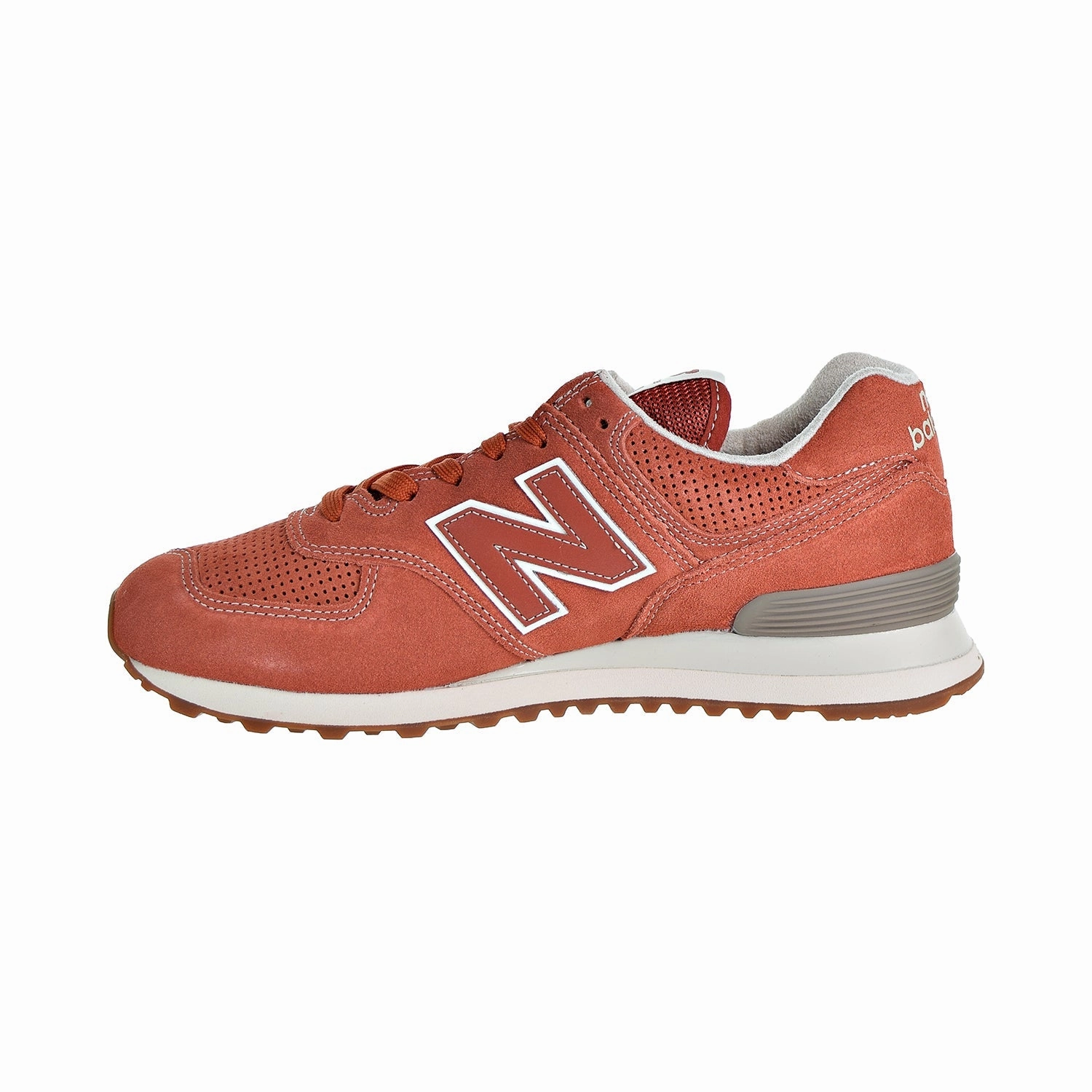 New Balance 574 Suede Men's Shoes Vintage Russet Orange New Balance Football Shoes