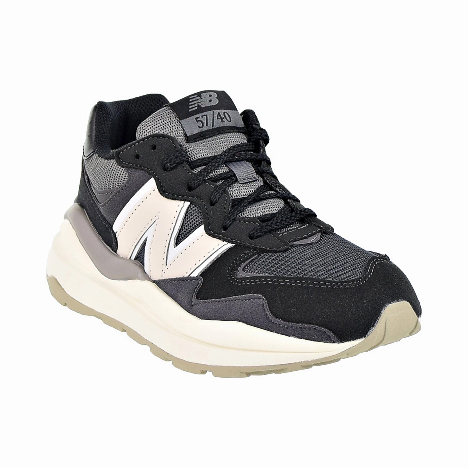 New Balance Pink And White Shoes New Balance 57/40 Big Kids' Shoes Black-Beige