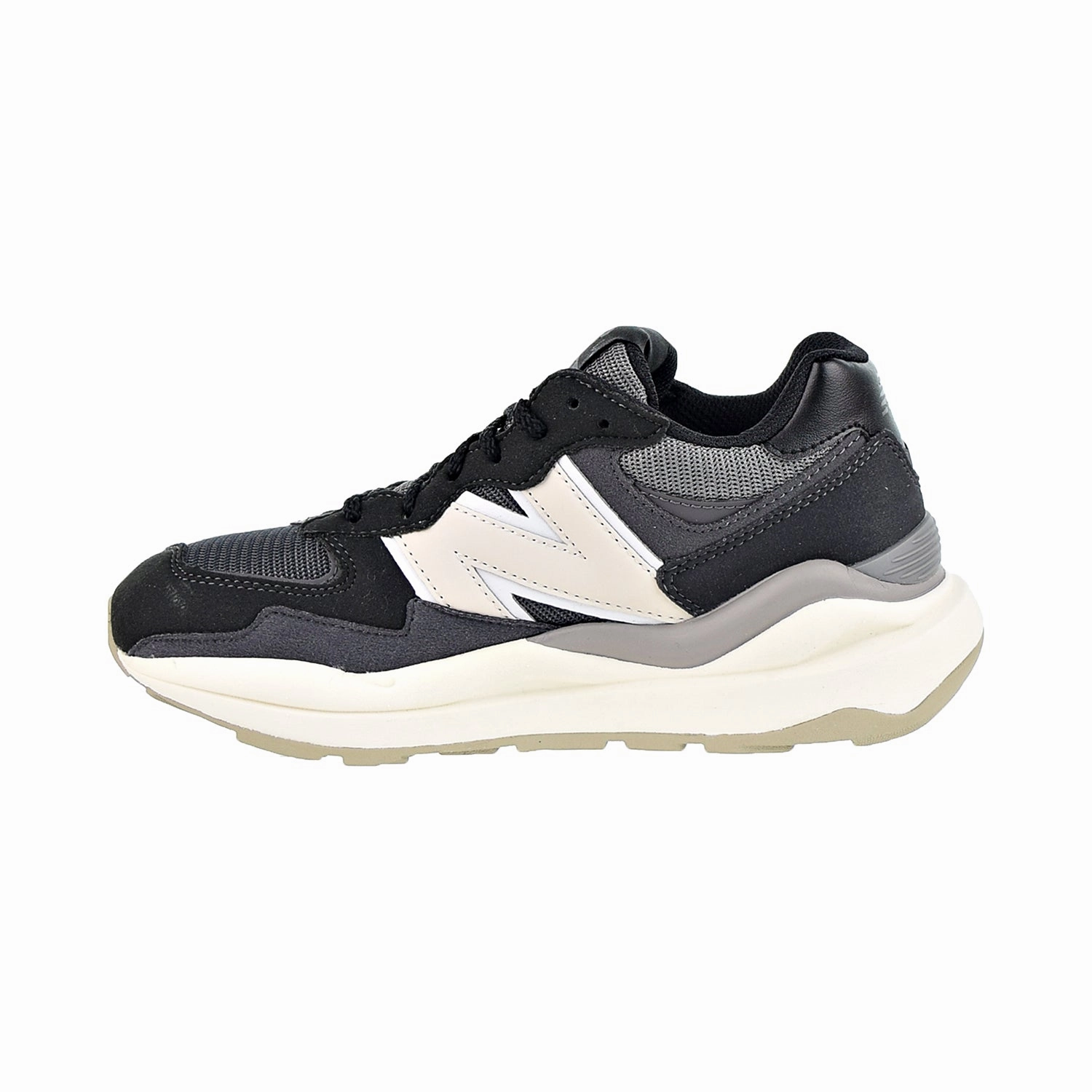 574 Hook And Loop New Balance New Balance 57/40 Big Kids' Shoes Black-Beige