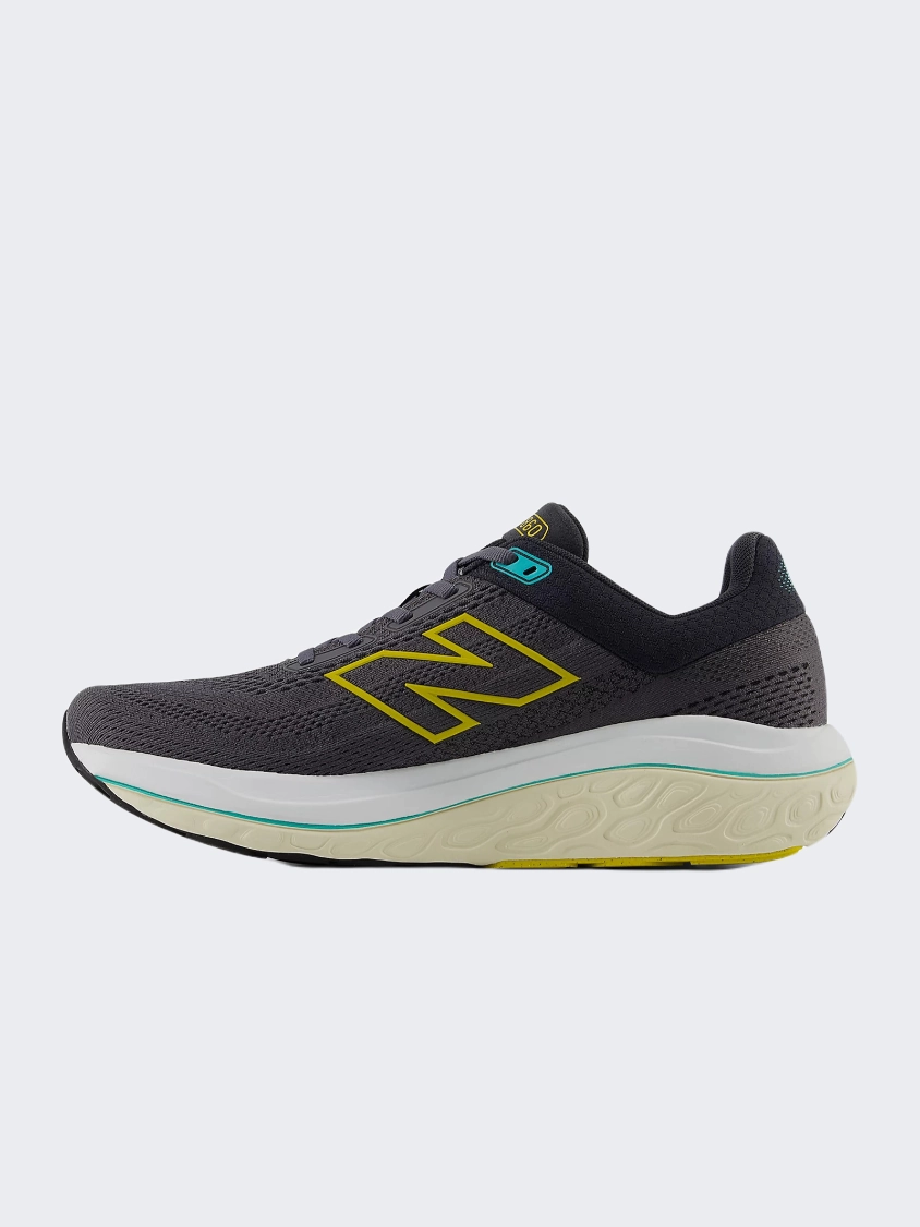 New Balance 860 Men Running Shoes Magnet/Lemon/Jade New Balance Slip-on Shoes Mens