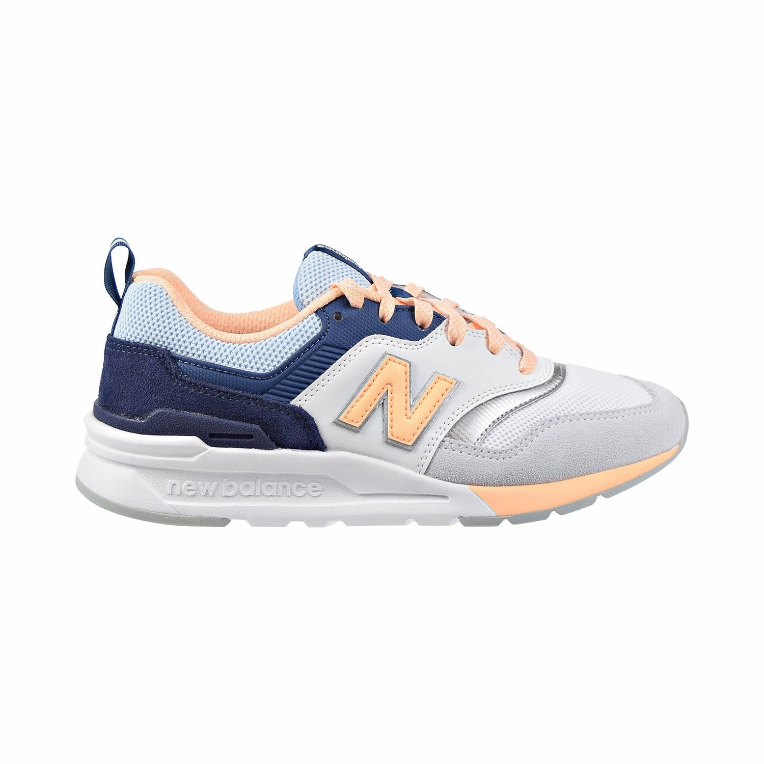 New Balance 997 Women's Shoes Grey/Light Orange/Navy New Balance 550 Sea Salt