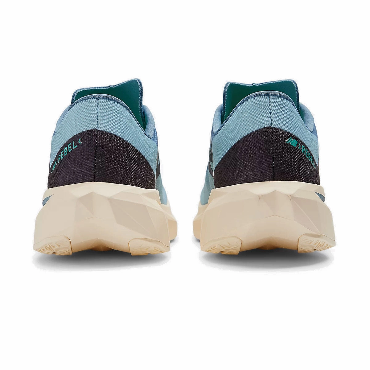 Chocolate New Balance New Balance FuelCell Rebel v4 Running Shoes - Mens - Heron Blue