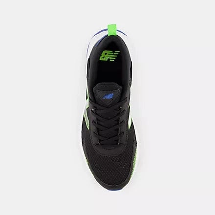 Black Grey And White New Balance New Balance Kids 545 Running Shoes- Black/Green/Cobalt