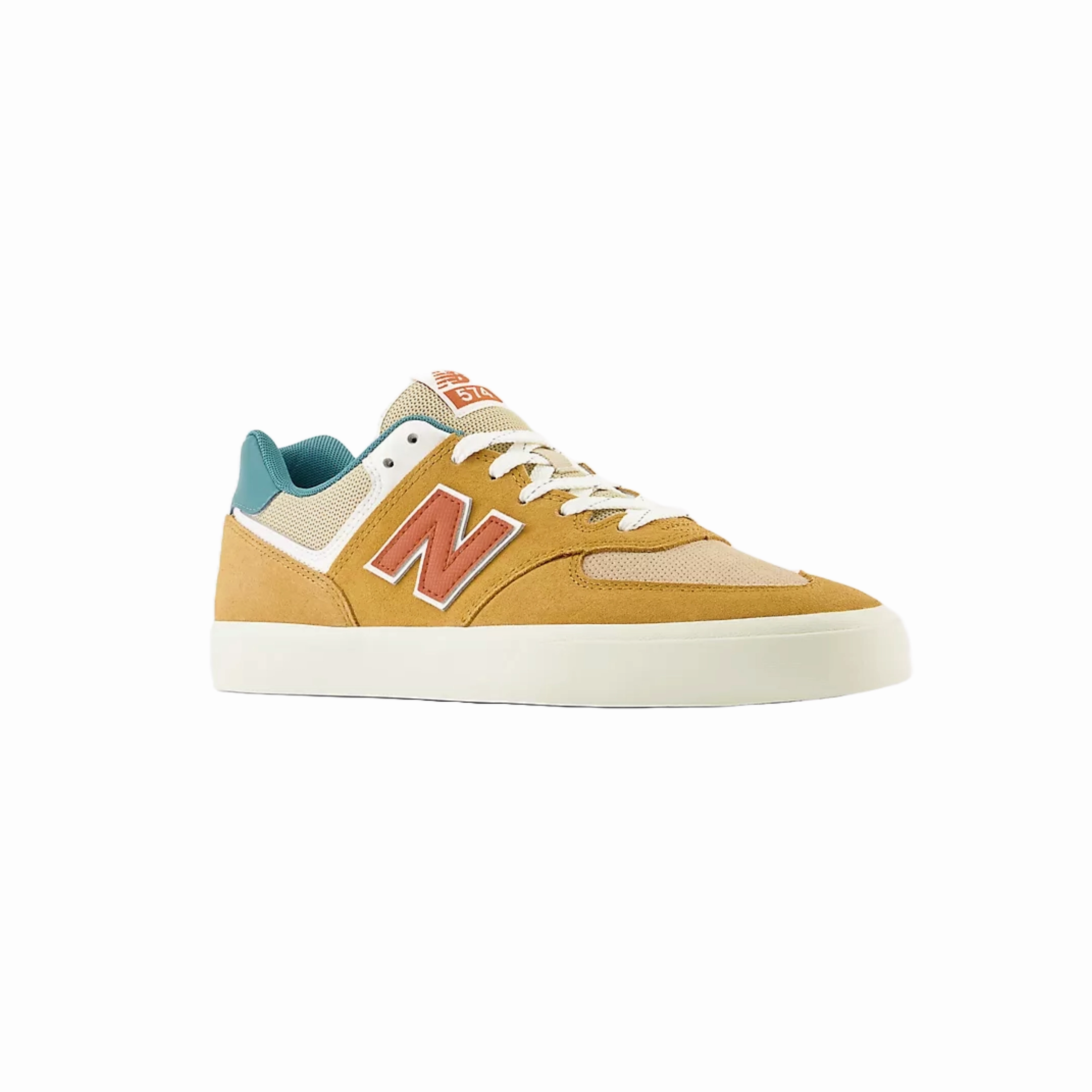 New Balance Fresh Foam Hierro New Balance Numeric 574 Shoes - Tan / Vintage Teal (NM574VWH)