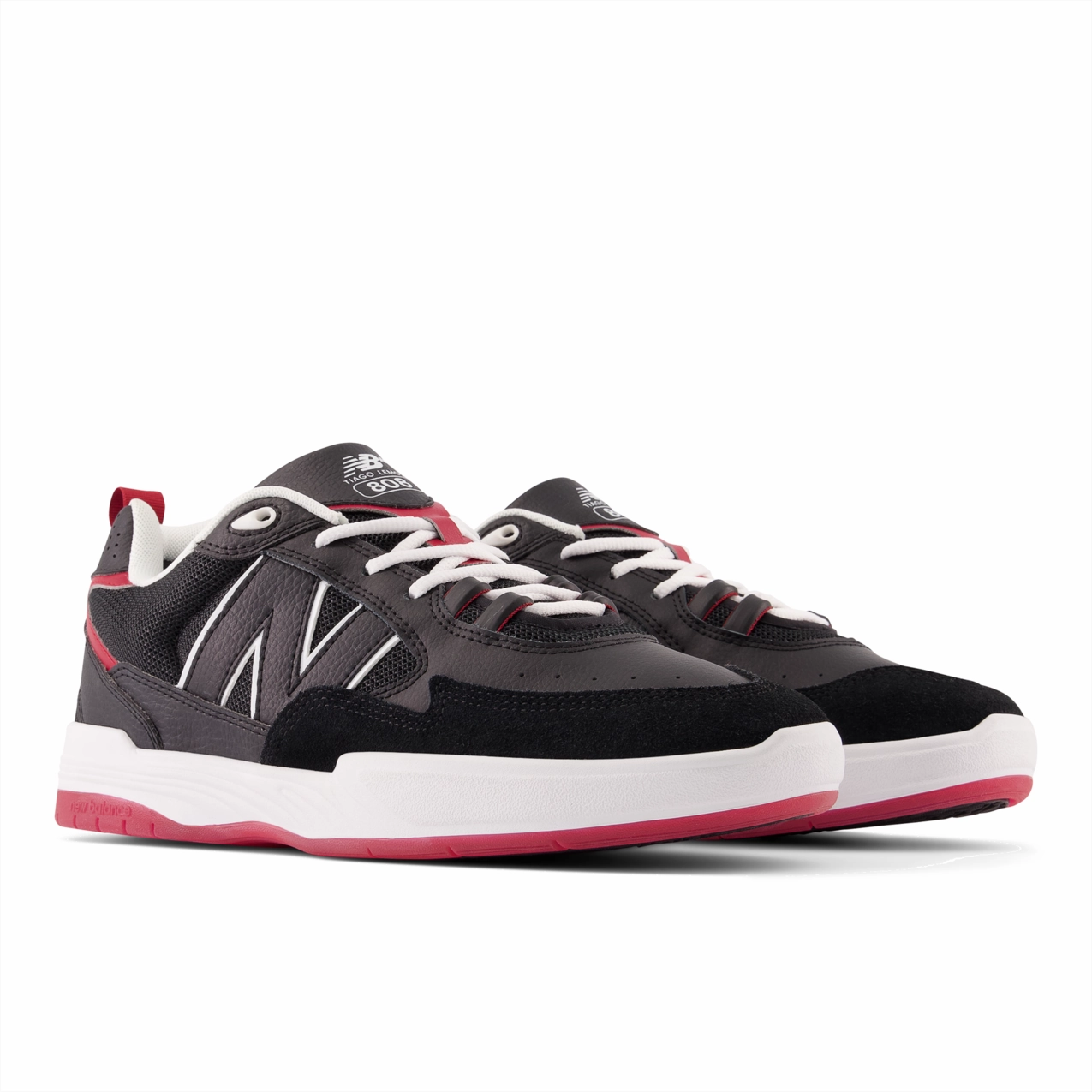 New Balance Numeric Men's Tiago Lemos 808 Black Red Shoes New Balance Men's 574 Greens Golf Shoes