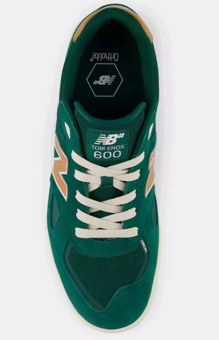 New Balance Numeric Skateboard Shoes 600 Tom Knox Green/Ginger New Balance 530 Gold And White