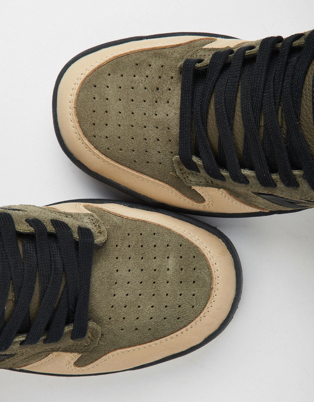 Men's New Balance Track Spikes New Balance x 8FIVE2 480 Skate Shoes - Olive/Tan/Black