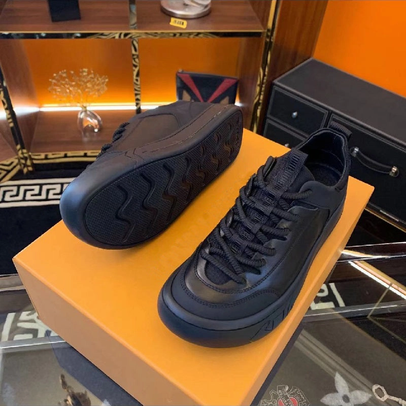 Leopard Print Flat Shoes Outfit New pure leather casual men's shoes