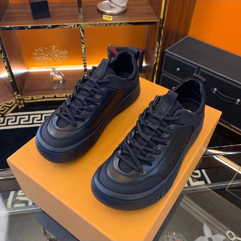 Flat Ankle Strap Shoes New pure leather casual men's shoes