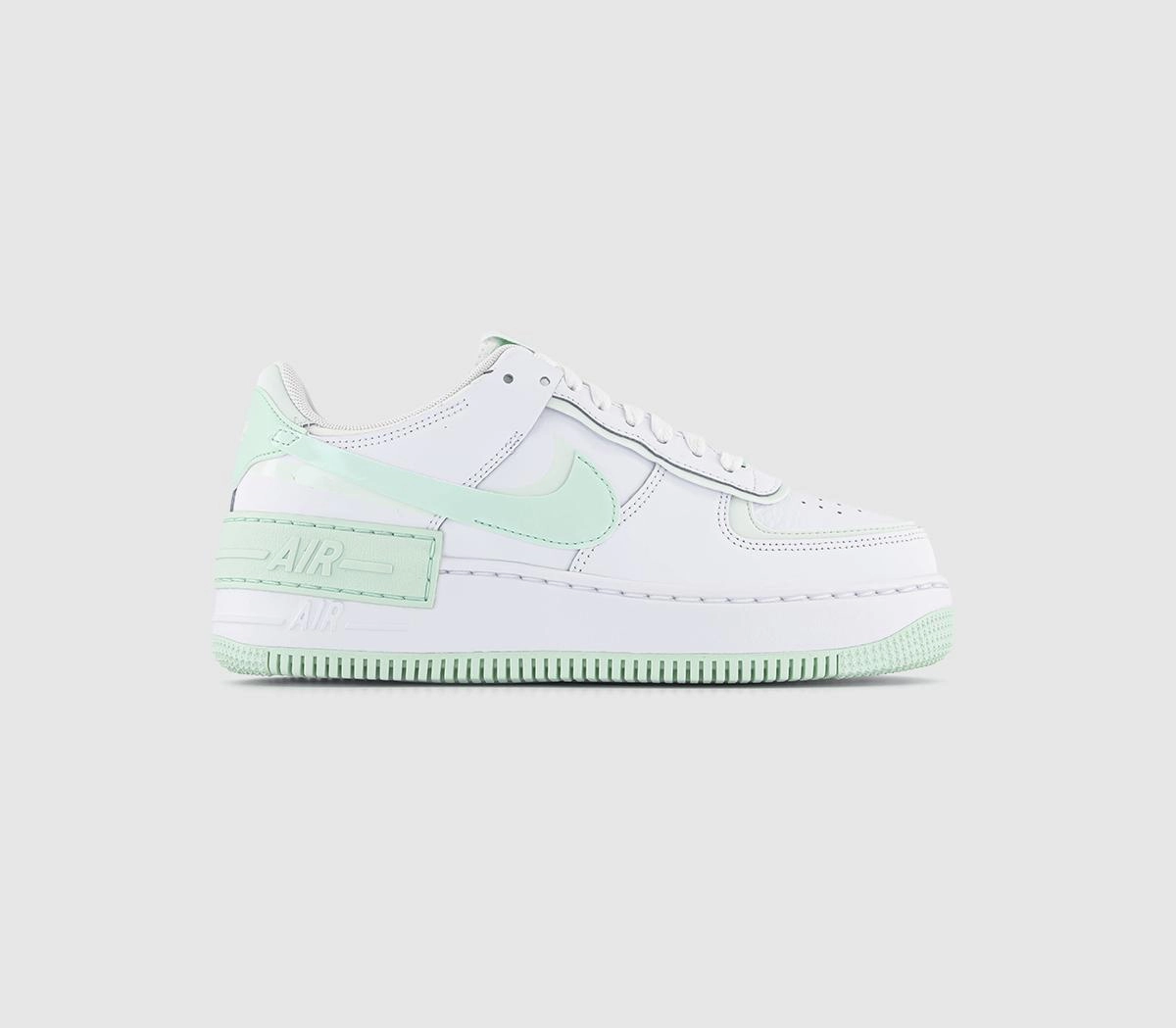 Asics Shot Put Shoes Nike Air Force 1 Trainers Shadow White Mint Foam Barely Green