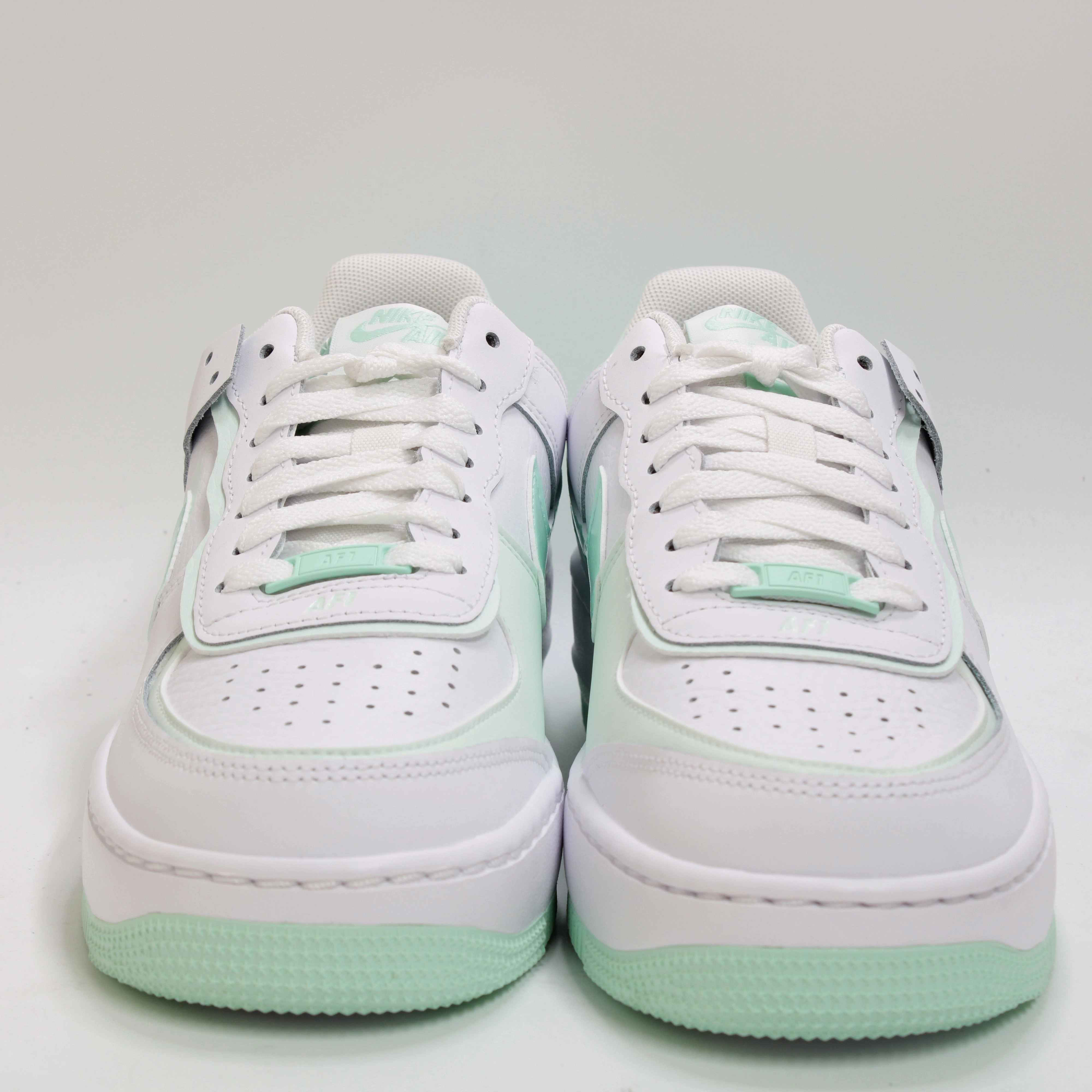 Nike Air Force 1 Trainers Shadow White Mint Foam Barely Green Asics Xc Shoes