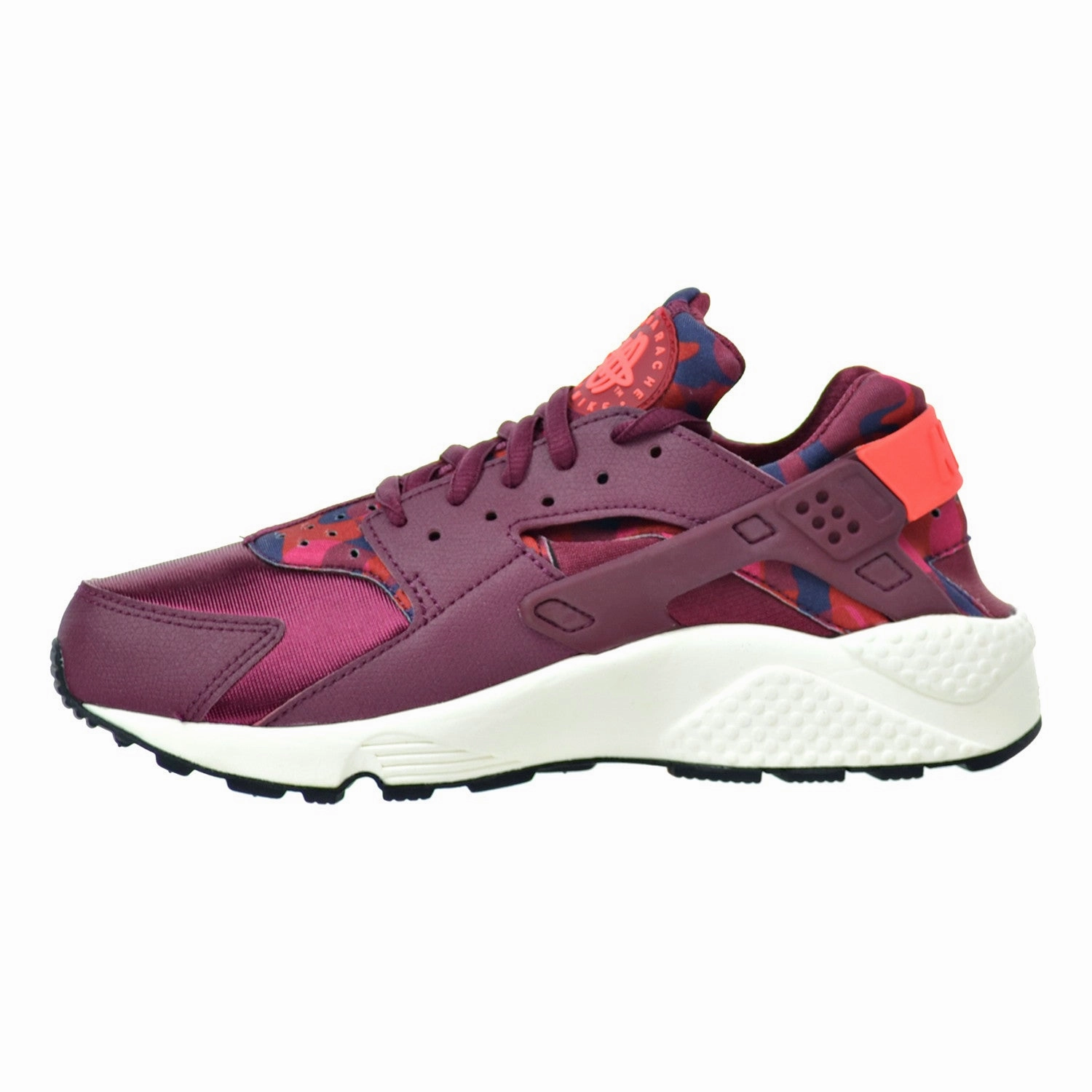 Nike Air Huarache Run Print Women's Shoes Deep Garnet/Bright Crimson Asics Tennis Shoes Djokovic