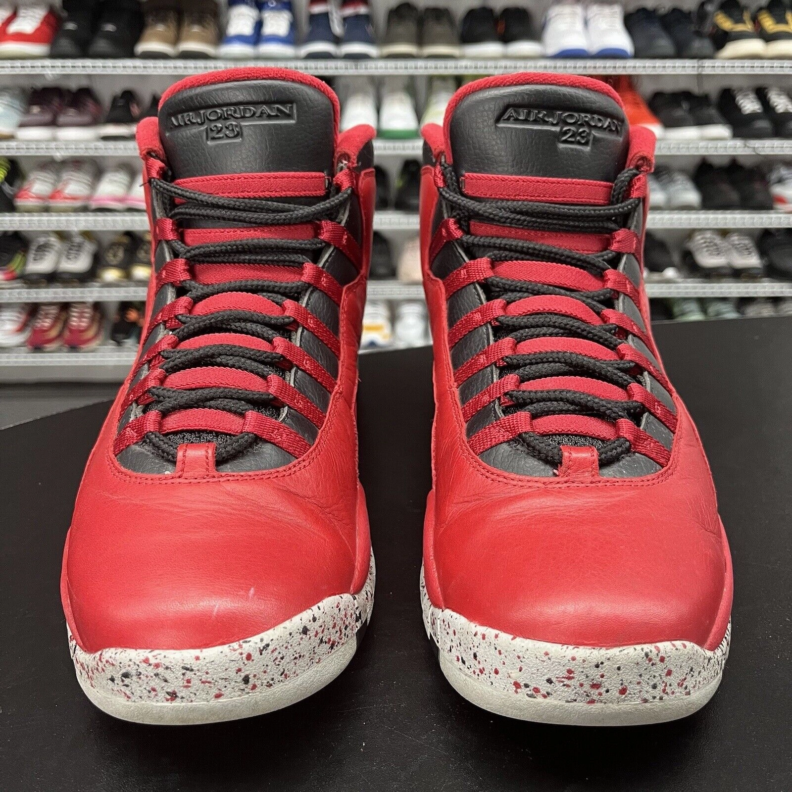 Old Asics Cheer Shoes Nike Air Jordan 10 Retro Bulls Over Broadway 705178-601 Men's Size 12