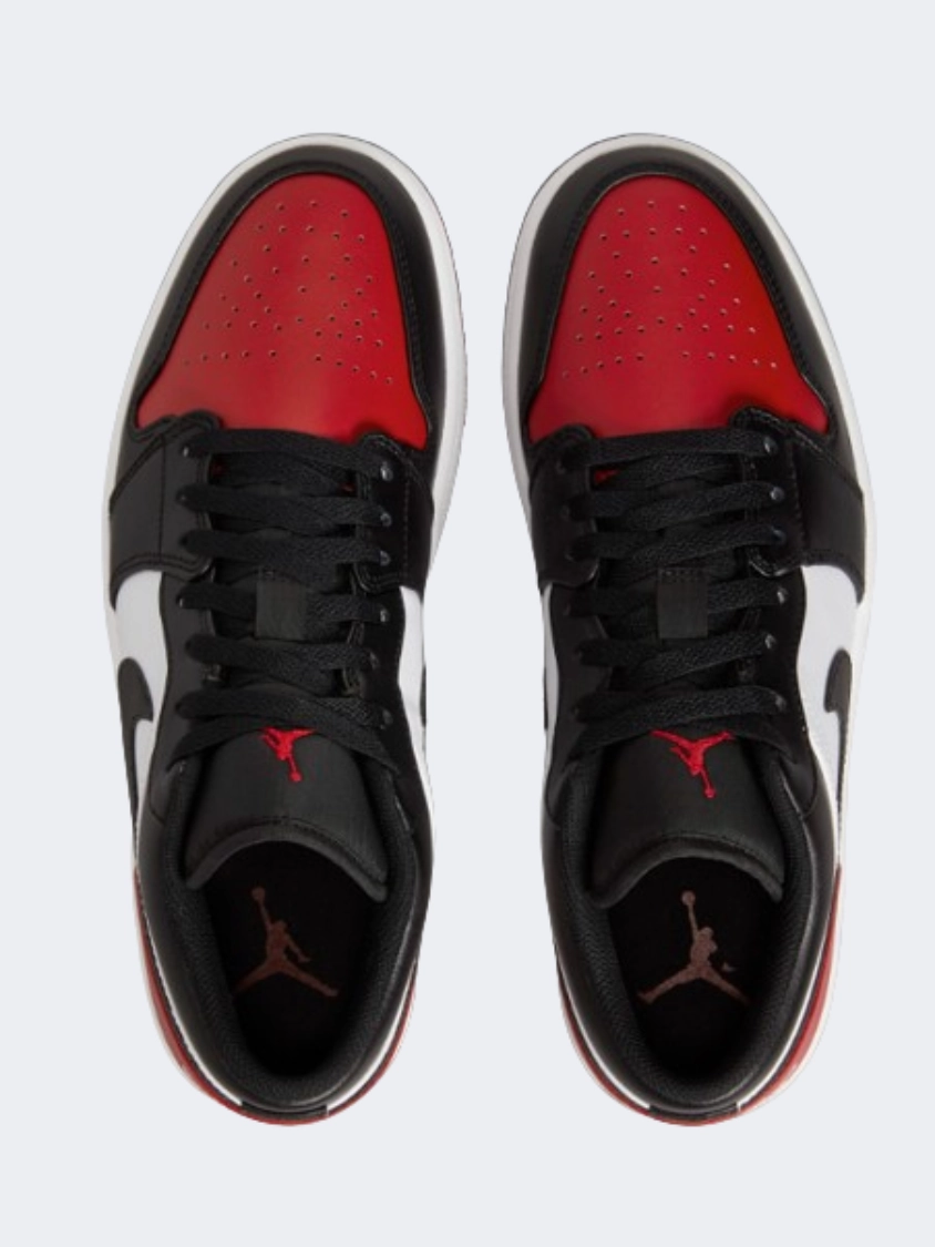 Nike Air Jordan 1 Men Lifestyle Shoes White/Red/Black Asics Walking Shoes Wide