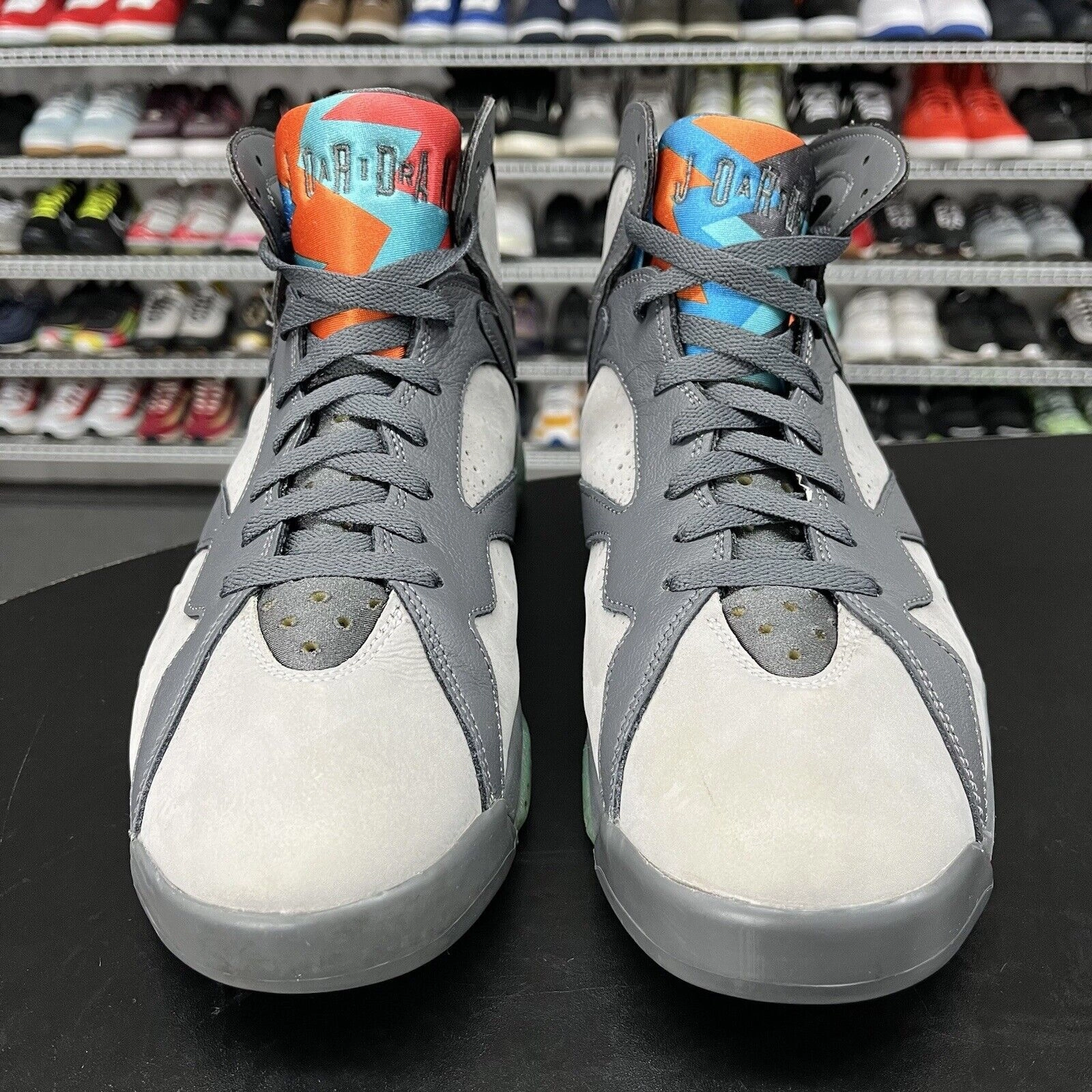 Nike Air Jordan 7 Retro Barcelona Days 2015 304775-016 Men's Size 11 No Insoles Asics Unisex Ex89 Mid Top Sportstyle Shoes