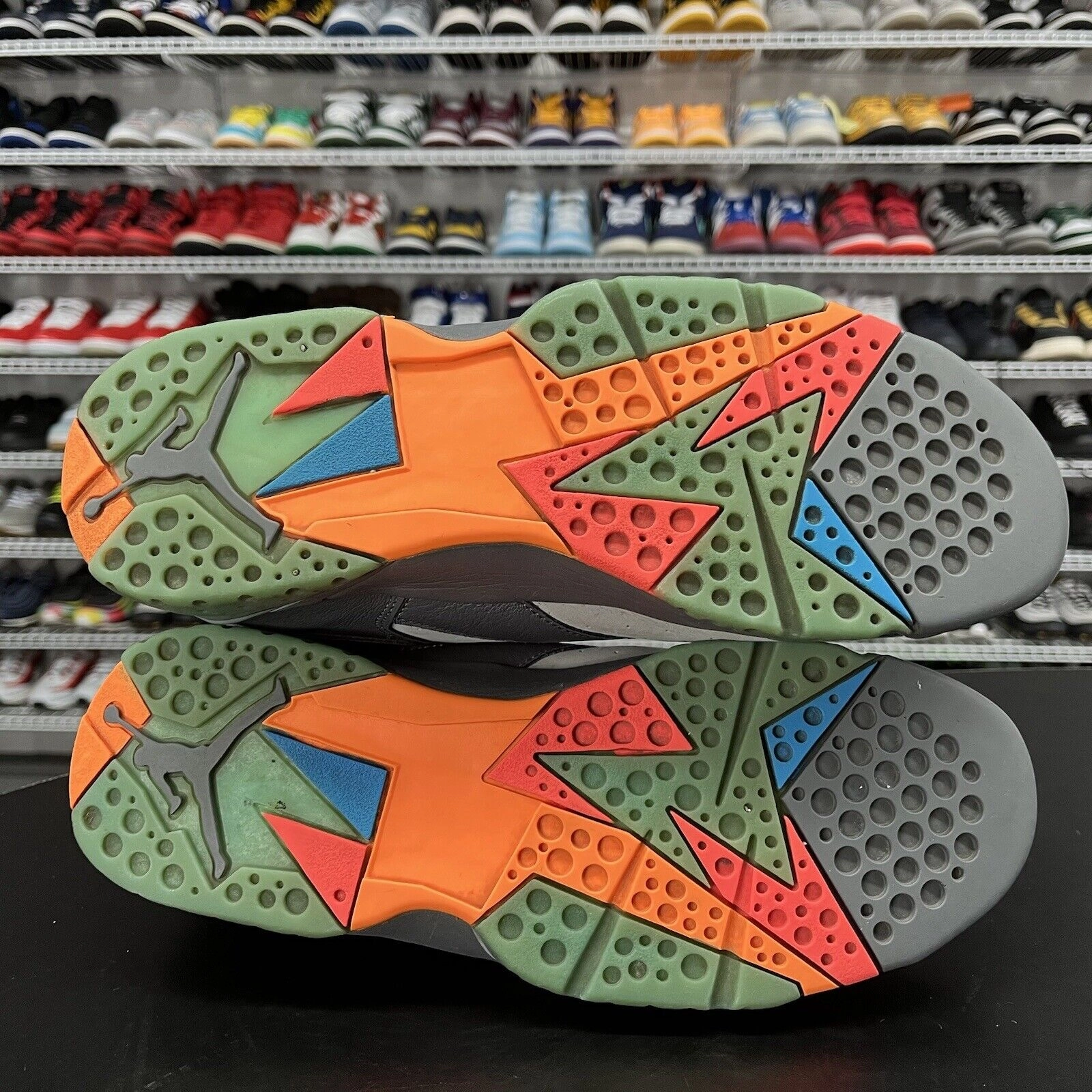 Nike Air Jordan 7 Retro Barcelona Days 2015 304775-016 Men's Size 11 No Insoles Asics Hard Court Tennis Shoes