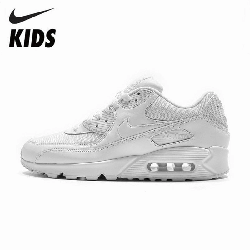 Asics Gt Shoes Nike Air Max 90 Kids Running Shoes Air Cushion Motion Sports Outdoor Sneakers #537384-111