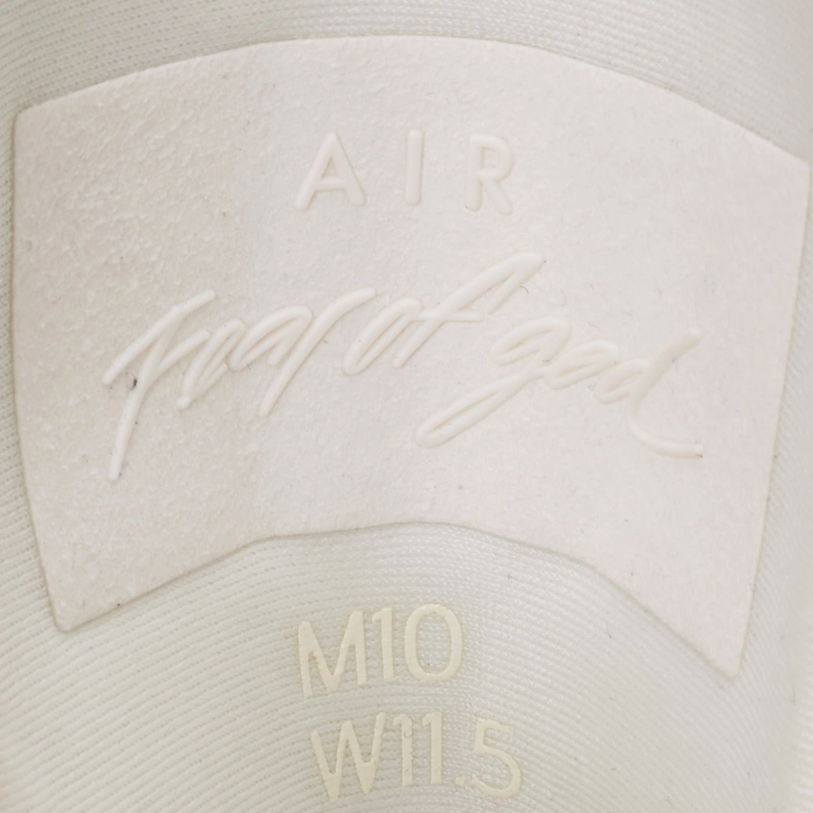 Banned Asics Shoes NIKE AIR x FEAR OF GOD 1 'Sail' Canvas-Leather High Top Sneakers Shoes US 10