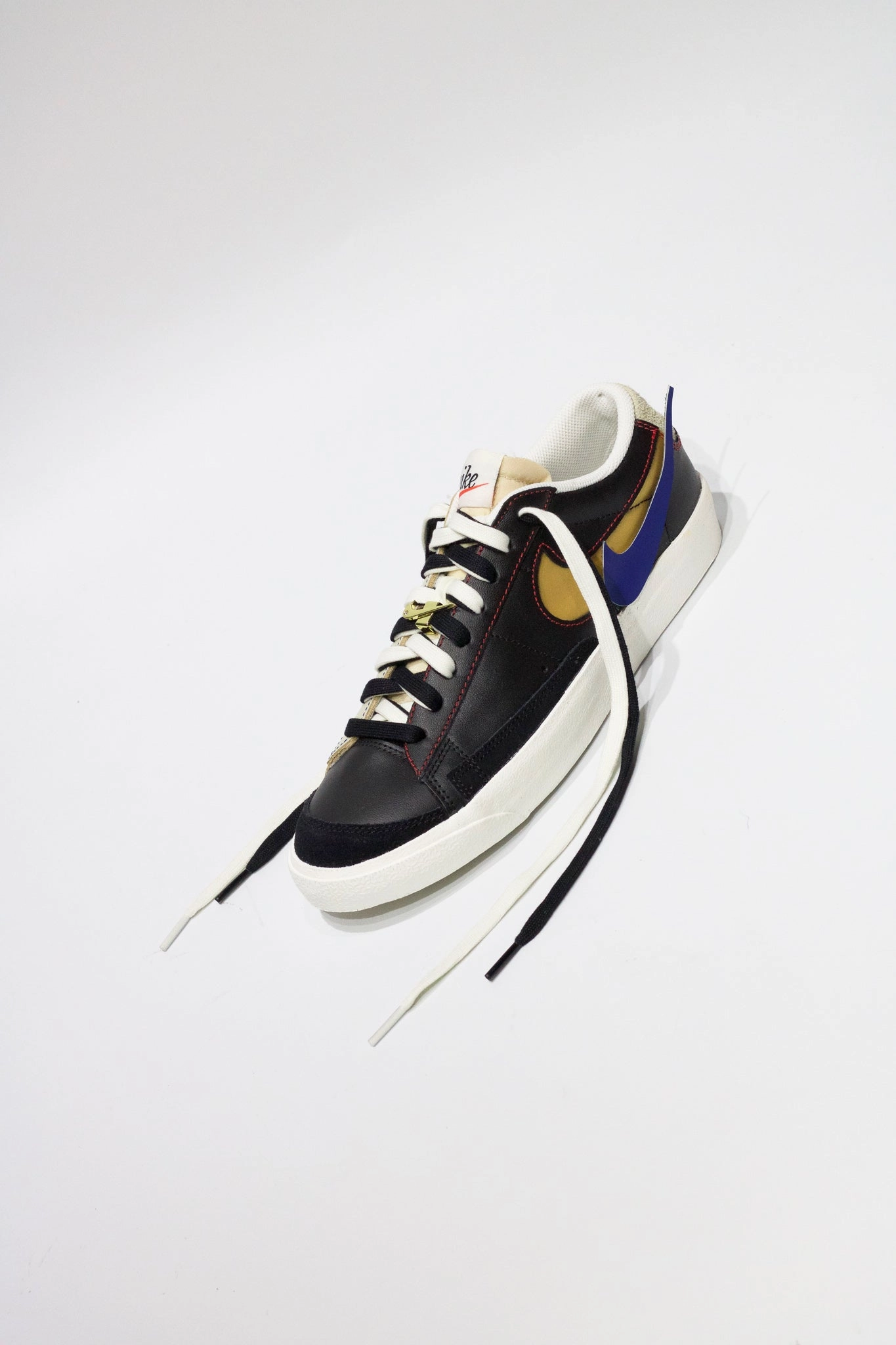 Best Selling Asics Shoes NIKE BLAZER LOW '77 PRM "BLK/LIGHT STONE"