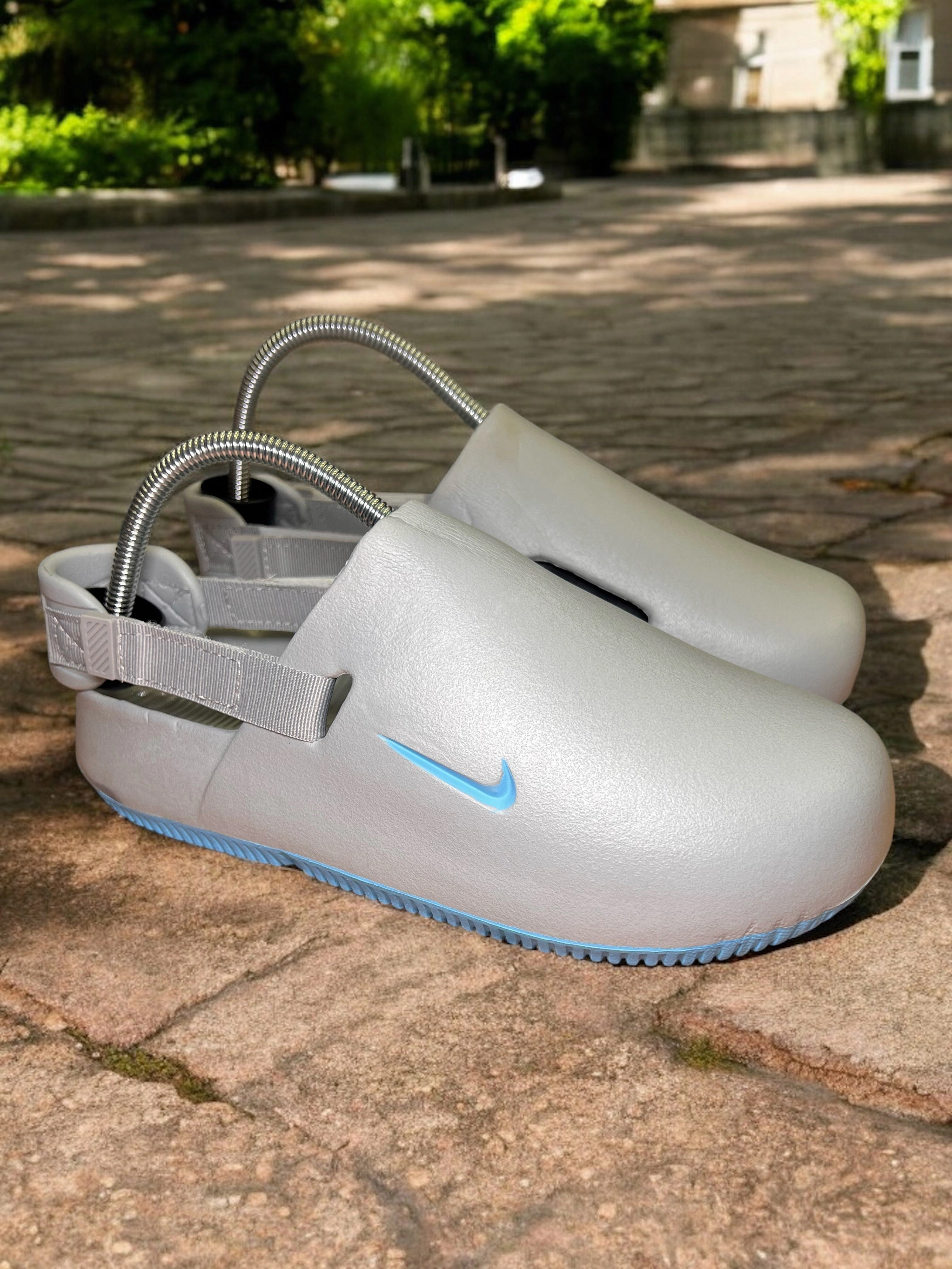 Korilakkuma Clogs Nike Calm Slide Clogs - Matte with Gold Accents