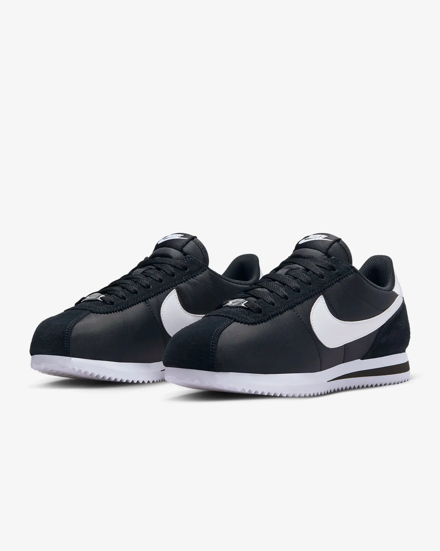 Nike Cortez Women's Textile Shoes, Black/White Asics Shoes Size 8