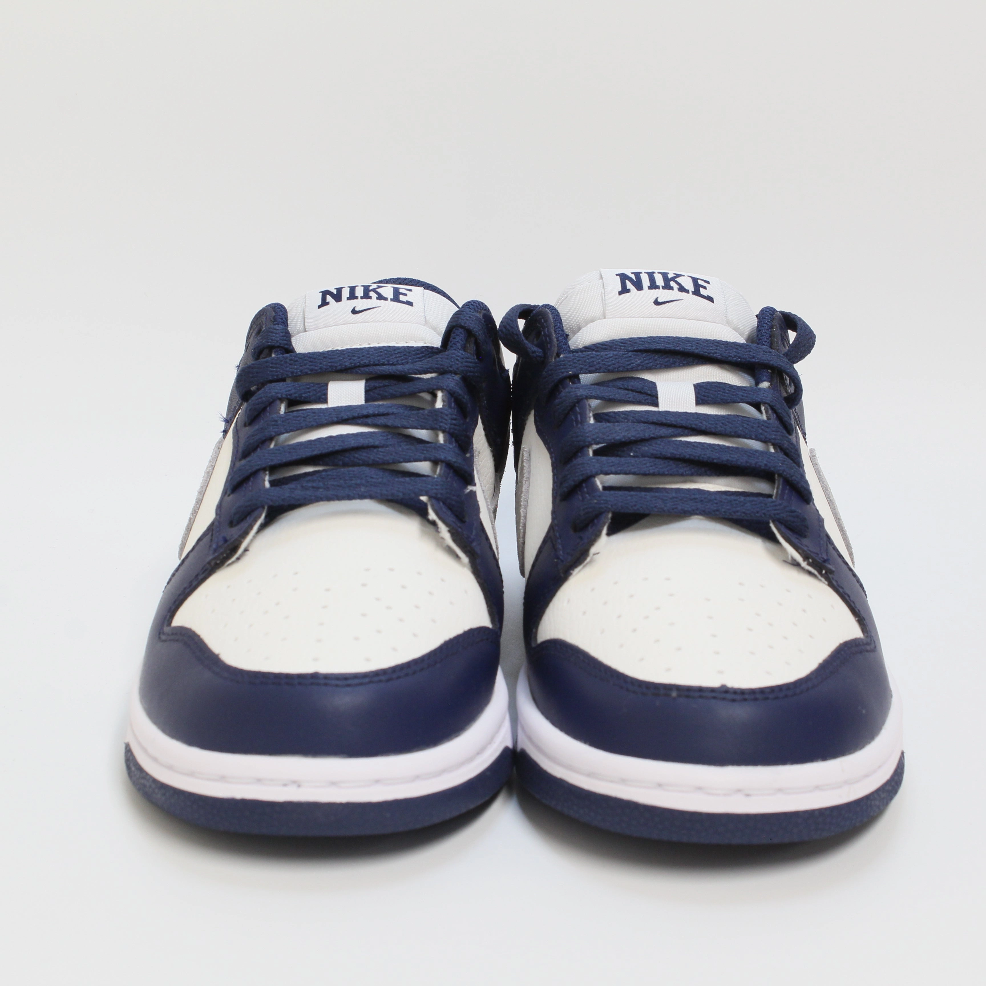 Belk Asics Shoes Nike Dunk Low Midnight Navy Lt Smoke Grey Summit White Trainers