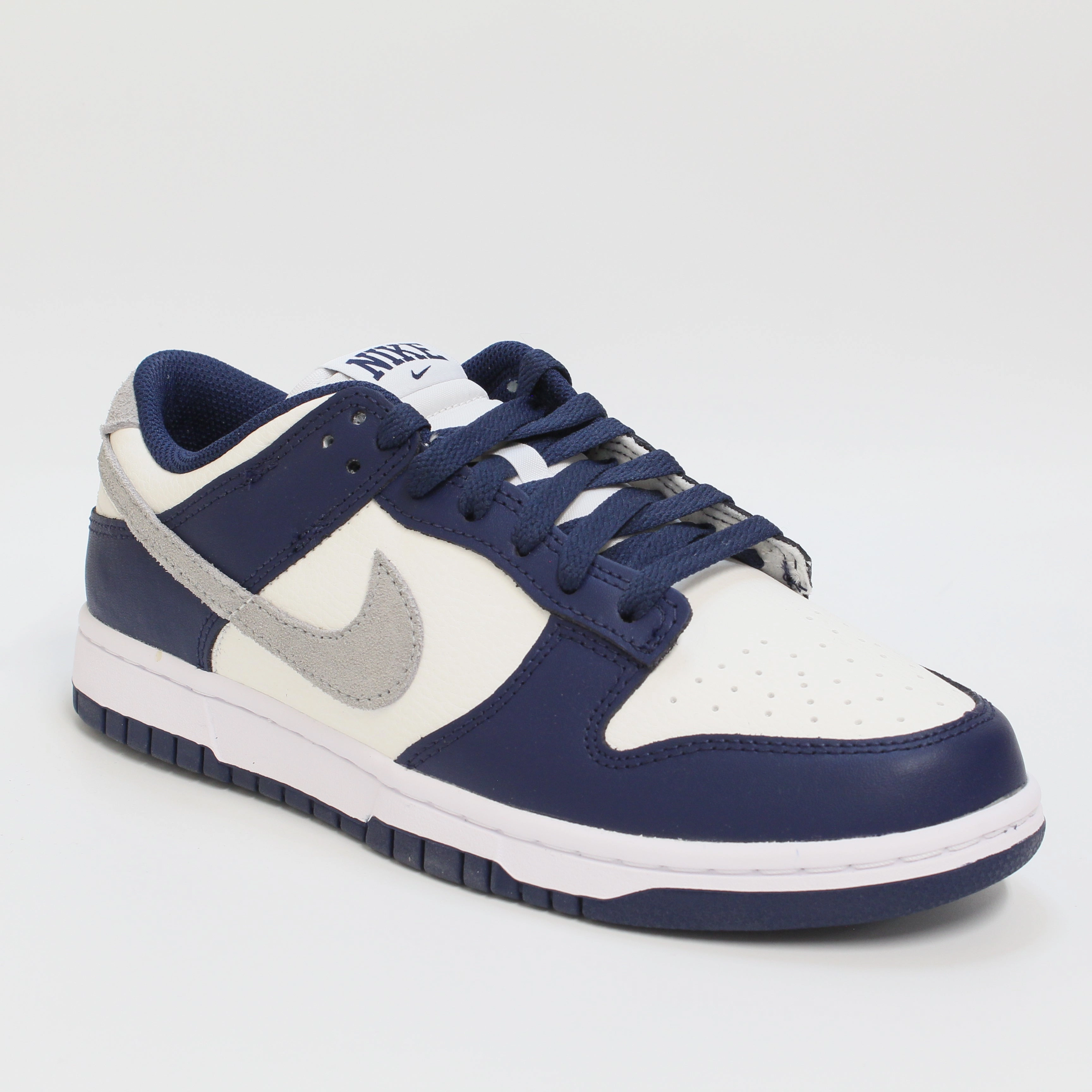 Asics Running Shoes Ortholite Nike Dunk Low Midnight Navy Lt Smoke Grey Summit White Trainers