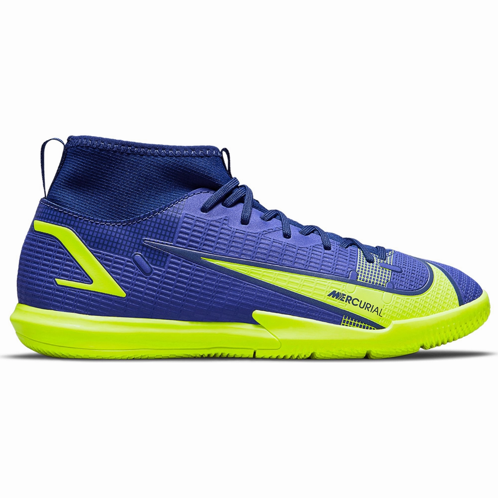 Nike Junior Mercurial Superfly 8 Academy IC Indoor Soccer Shoe- Lapis/Volt/Blue Void Asics Gel Quantum 360 Shoes