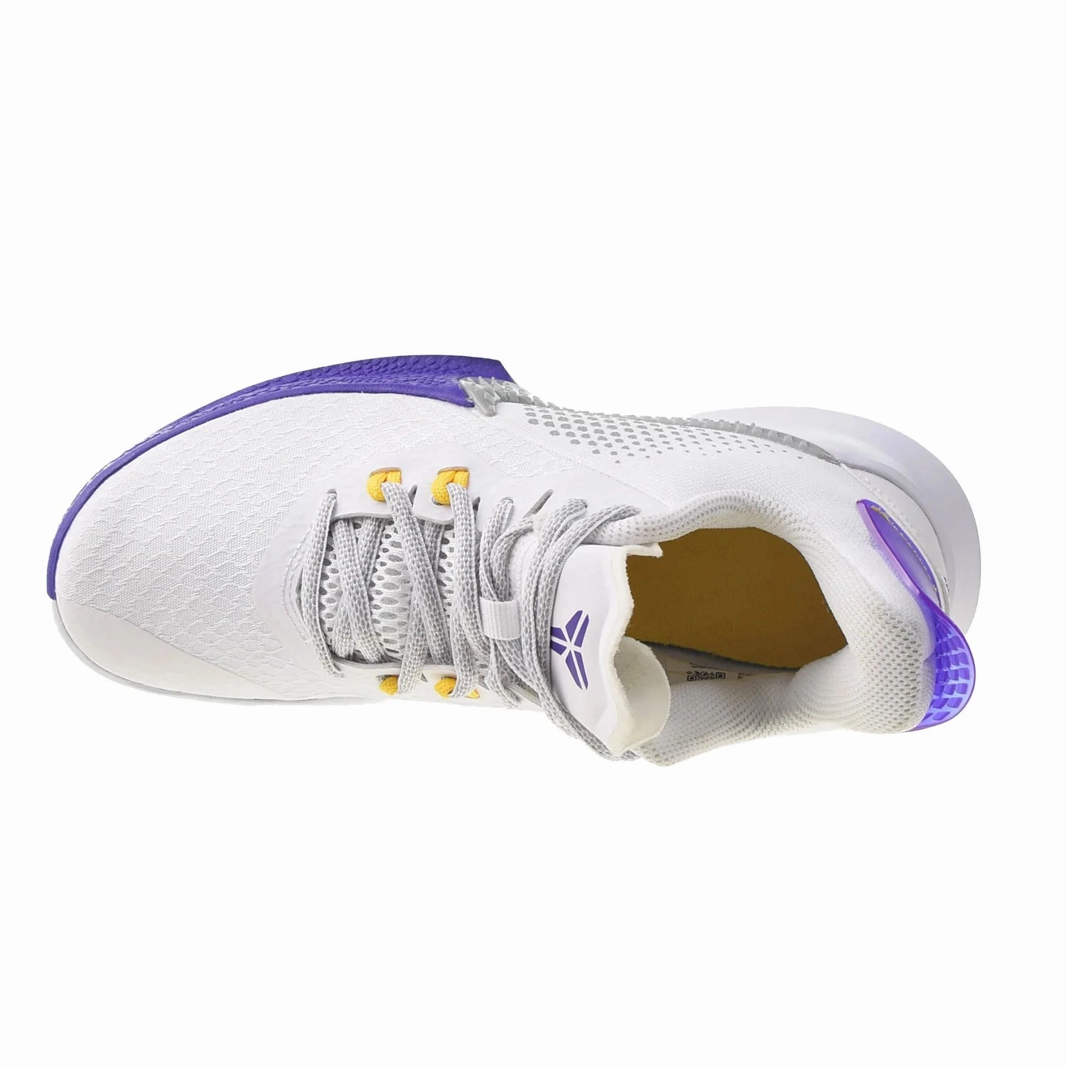 Nike Mamba Fury Lakers Home Men's-Big Kids' Shoes White-Light Smoke Grey Best Deals Asics Running Shoes
